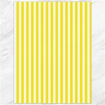 Vertical Stripes - White and Canary Yellow Canvas 36  x 48 