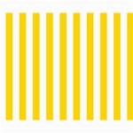 Vertical Stripes - White and Gold Yellow Collage 8  x 10 