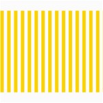 Vertical Stripes - White and Gold Yellow Collage 11  x 14 