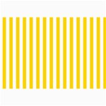 Vertical Stripes - White and Gold Yellow Collage 12  x 18 