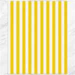 Vertical Stripes - White and Gold Yellow Canvas 16  x 20 