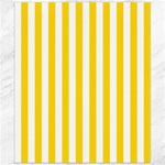 Vertical Stripes - White and Gold Yellow Canvas 20  x 24 