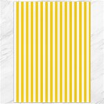 Vertical Stripes - White and Gold Yellow Canvas 36  x 48 