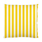 Vertical Stripes - White and Gold Yellow Standard Cushion Case (One Side)