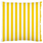 Vertical Stripes - White and Gold Yellow Standard Flano Cushion Case (Two Sides)