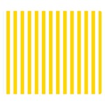 Vertical Stripes - White and Gold Yellow Double Sided Flano Blanket (Small)