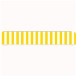 Vertical Stripes - White and Gold Yellow Small Bar Mat