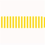 Vertical Stripes - White and Gold Yellow Medium Bar Mat