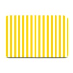 Vertical Stripes - White and Gold Yellow Plate Mat