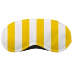 Vertical Stripes - White and Gold Yellow Sleeping Mask