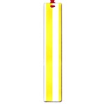 Vertical Stripes - White and Gold Yellow Large Book Mark