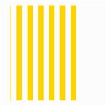 Vertical Stripes - White and Gold Yellow Large Garden Flag (Two Sides)