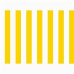 Vertical Stripes - White and Gold Yellow 5  x 7  Photo Cards