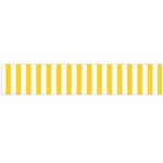 Vertical Stripes - White and Banana Yellow Flano Scarf (Large)