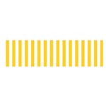 Vertical Stripes - White and Banana Yellow Satin Scarf (Oblong)