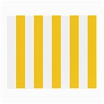 Vertical Stripes - White and Banana Yellow Small Glasses Cloth (2 Sides)