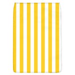 Vertical Stripes - White and Banana Yellow Removable Flap Cover (L)