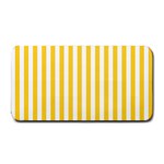 Vertical Stripes - White and Banana Yellow Medium Bar Mat