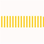 Vertical Stripes - White and Banana Yellow Medium Bar Mat