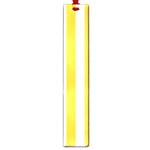 Vertical Stripes - White and Banana Yellow Large Book Mark