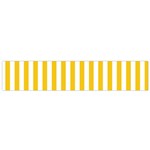 Vertical Stripes - White and Deep Lemon Yellow Flano Scarf (Small)