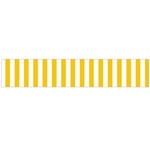 Vertical Stripes - White and Deep Lemon Yellow Flano Scarf (Large)