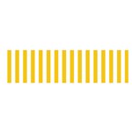 Vertical Stripes - White and Deep Lemon Yellow Satin Scarf (Oblong)