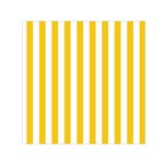Vertical Stripes - White and Deep Lemon Yellow Small Satin Scarf  (Square)