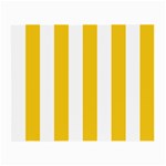 Vertical Stripes - White and Deep Lemon Yellow Small Glasses Cloth
