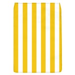 Vertical Stripes - White and Deep Lemon Yellow Removable Flap Cover (S)