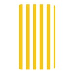 Vertical Stripes - White and Deep Lemon Yellow Memory Card Reader (Rectangular)