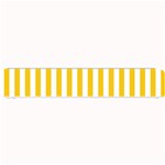 Vertical Stripes - White and Deep Lemon Yellow Small Bar Mat