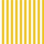 Vertical Stripes - White and Deep Lemon Yellow ScrapBook Page 8  x 8 