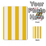 Vertical Stripes - White and Deep Lemon Yellow Multi-purpose Cards (Rectangle)