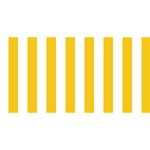 Vertical Stripes - White and Deep Lemon Yellow YOU ARE INVITED 3D Greeting Card (8x4)