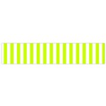 Vertical Stripes - White and Fluorescent Yellow Flano Scarf (Small)