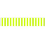 Vertical Stripes - White and Fluorescent Yellow Flano Scarf (Large)