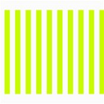 Vertical Stripes - White and Fluorescent Yellow Collage 8  x 10 