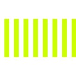 Vertical Stripes - White and Fluorescent Yellow YOU ARE INVITED 3D Greeting Card (8x4)