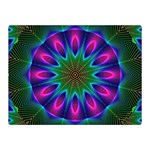 Star Of Leaves, Abstract Magenta Green Forest Double Sided Flano Blanket (Mini) Star Of Leaves, Abstract Magenta Green Forest Double Sided Flano Blanket (Mini)