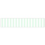 Vertical Stripes - White and Pale Green Flano Scarf (Small)