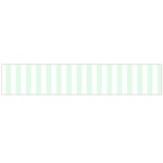 Vertical Stripes - White and Pale Green Flano Scarf (Large)
