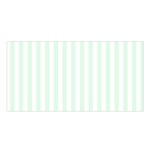 Vertical Stripes - White and Pale Green Satin Shawl