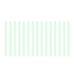 Vertical Stripes - White and Pale Green Satin Wrap