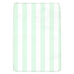 Vertical Stripes - White and Pale Green Removable Flap Cover (S)
