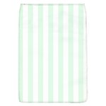 Vertical Stripes - White and Pale Green Removable Flap Cover (L)