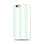 Vertical Stripes - White and Pale Green Apple iPhone 6/6S Silicone Case (Transparent)