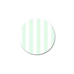 Vertical Stripes - White and Pale Green Golf Ball Marker (10 pack)