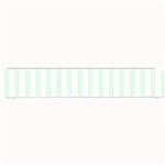 Vertical Stripes - White and Pale Green Small Bar Mat