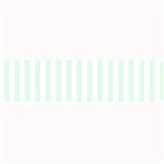 Vertical Stripes - White and Pale Green Medium Bar Mat